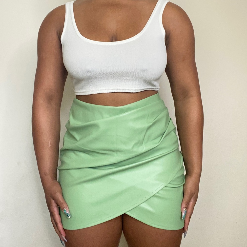 Green skirt